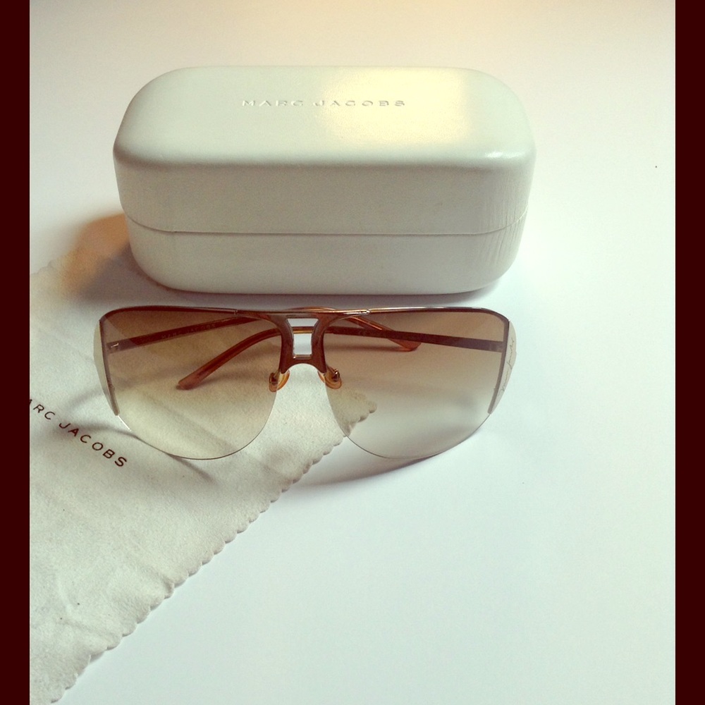 Authentic Marc Jacobs Gold Sunglasses